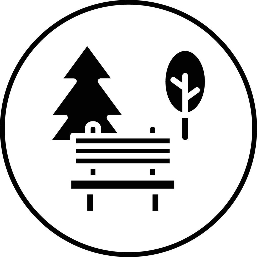 Park Landscape Vector Icon