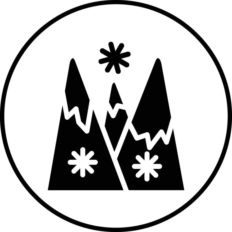 Snow Landscape Vector Icon