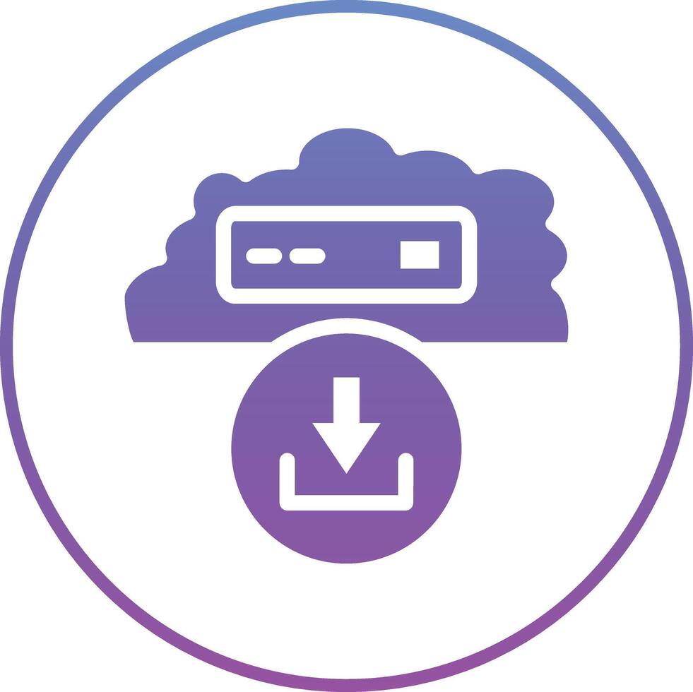 Cloud Download Vector Icon