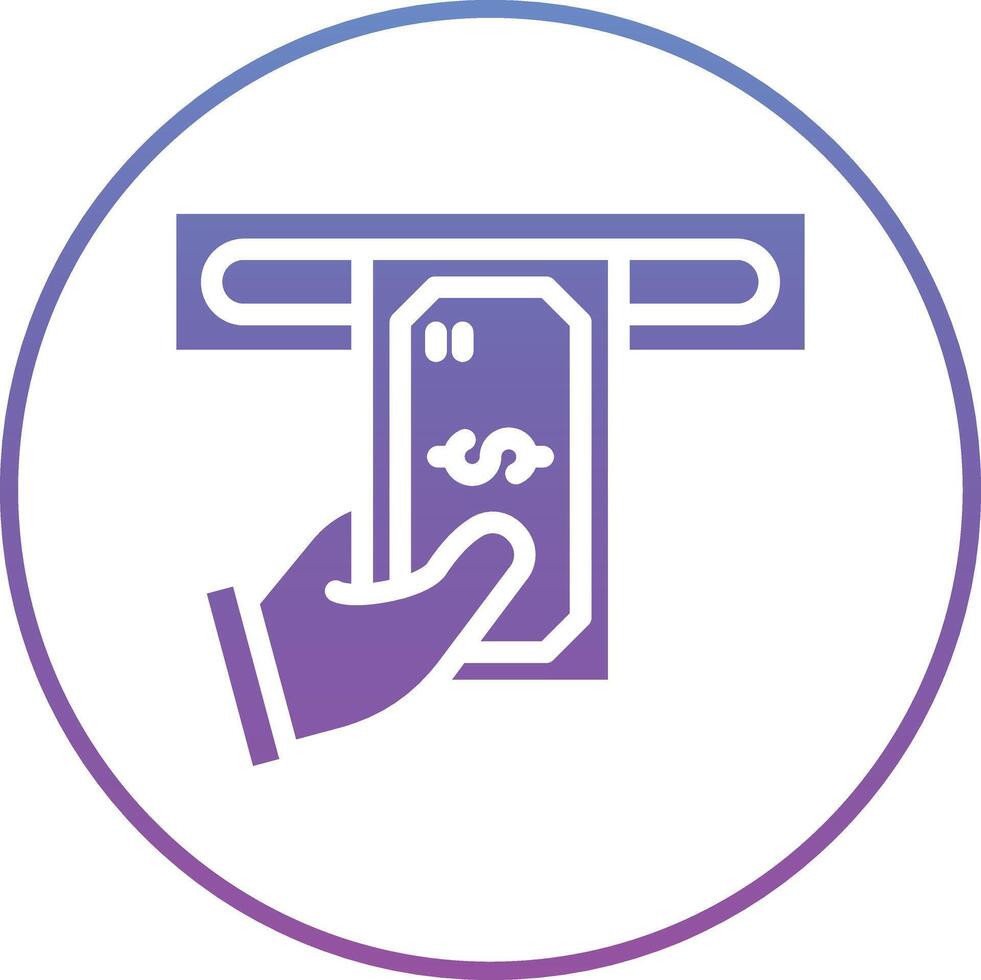 Cash Withdrawal Vector Icon