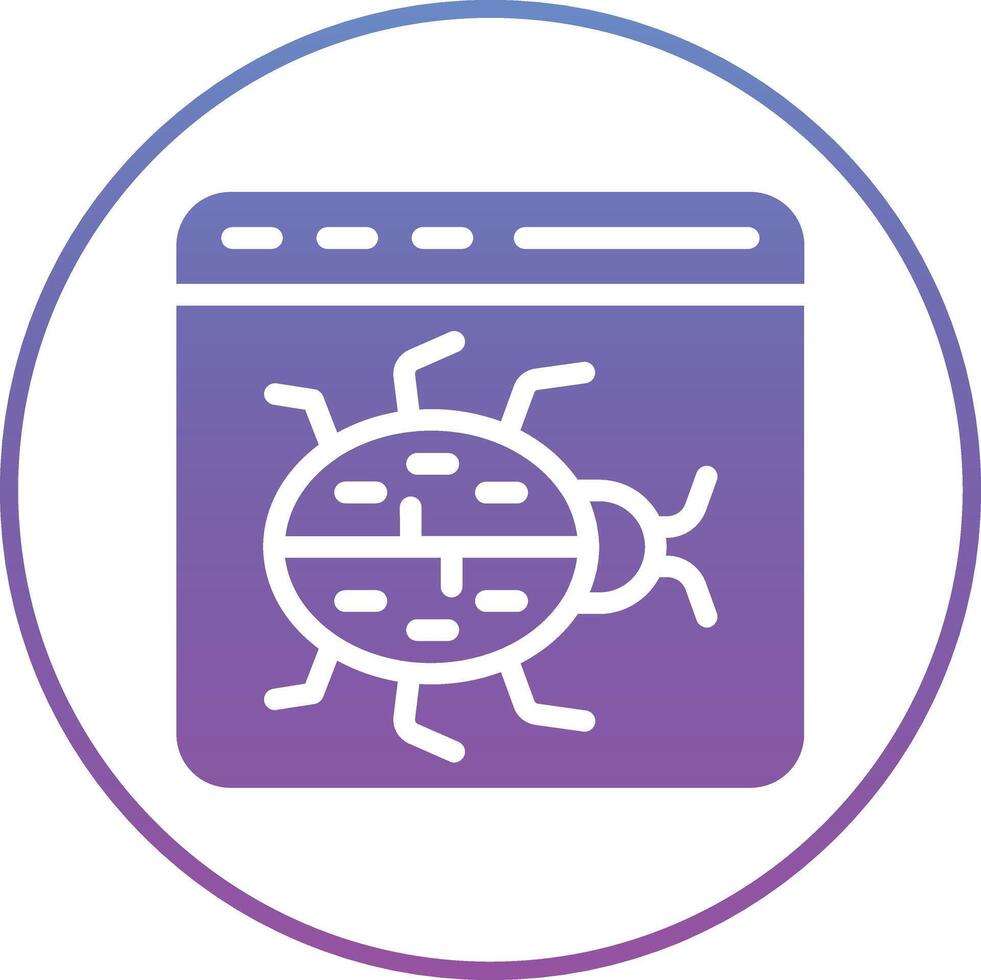 Website Bug Vector Icon Vector Icon