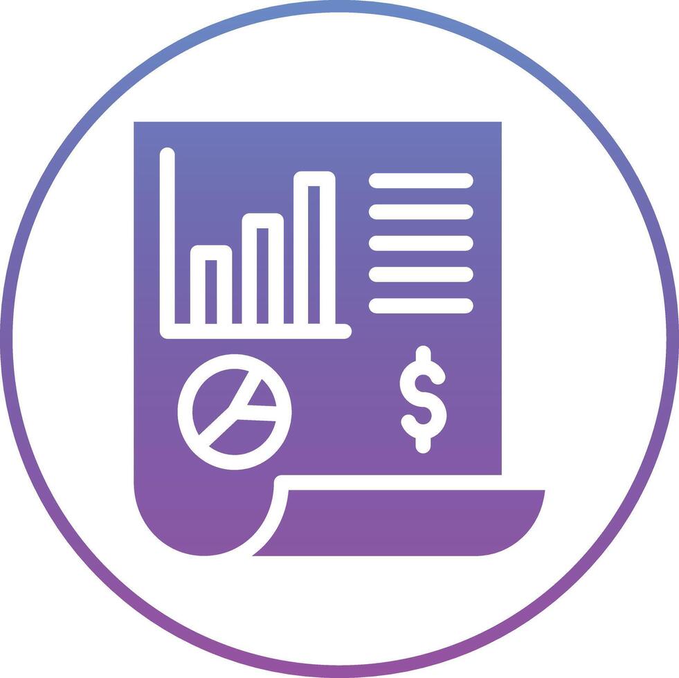 Business Report Vector Icon
