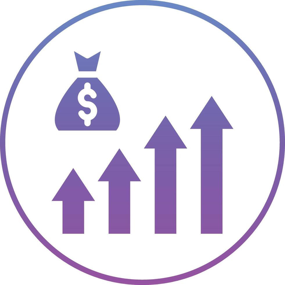 Income Growth Vector Icon