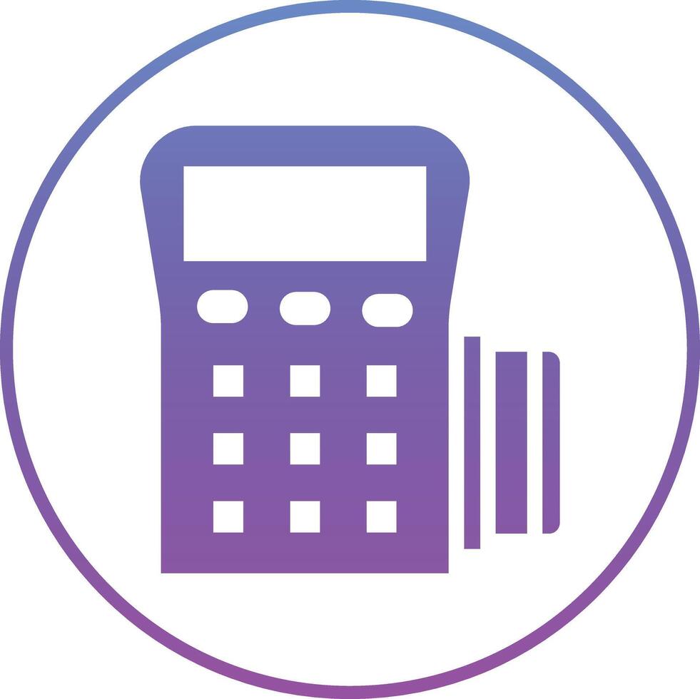Pos Terminal Vector Icon