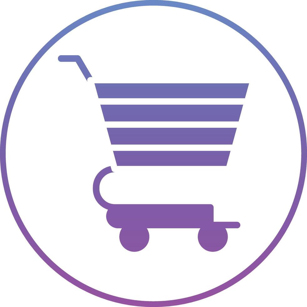 icono de vector de carrito de compras