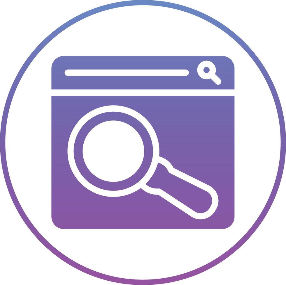 Web Search Vector Icon