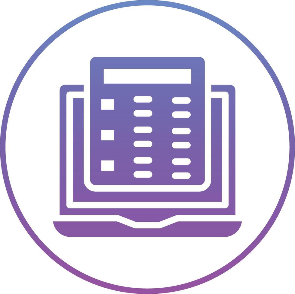 Online Exam Vector Icon