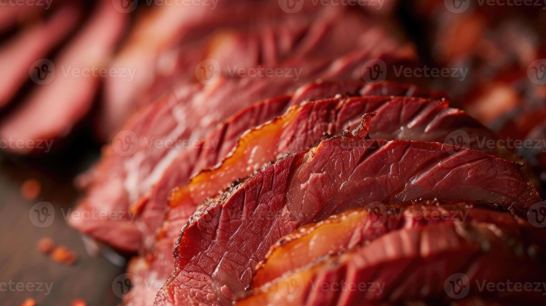 AI generated Close-up view revealing an assortment of sliced meats, ready for serving or cooking, Ai Generated photo