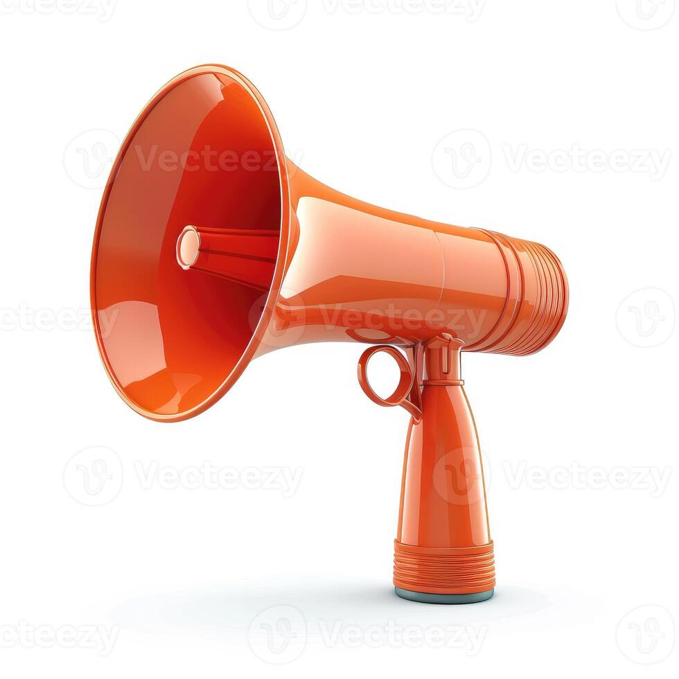 AI generated Detailed illustration of a loud air horn isolated on white background, Ai Generated. photo