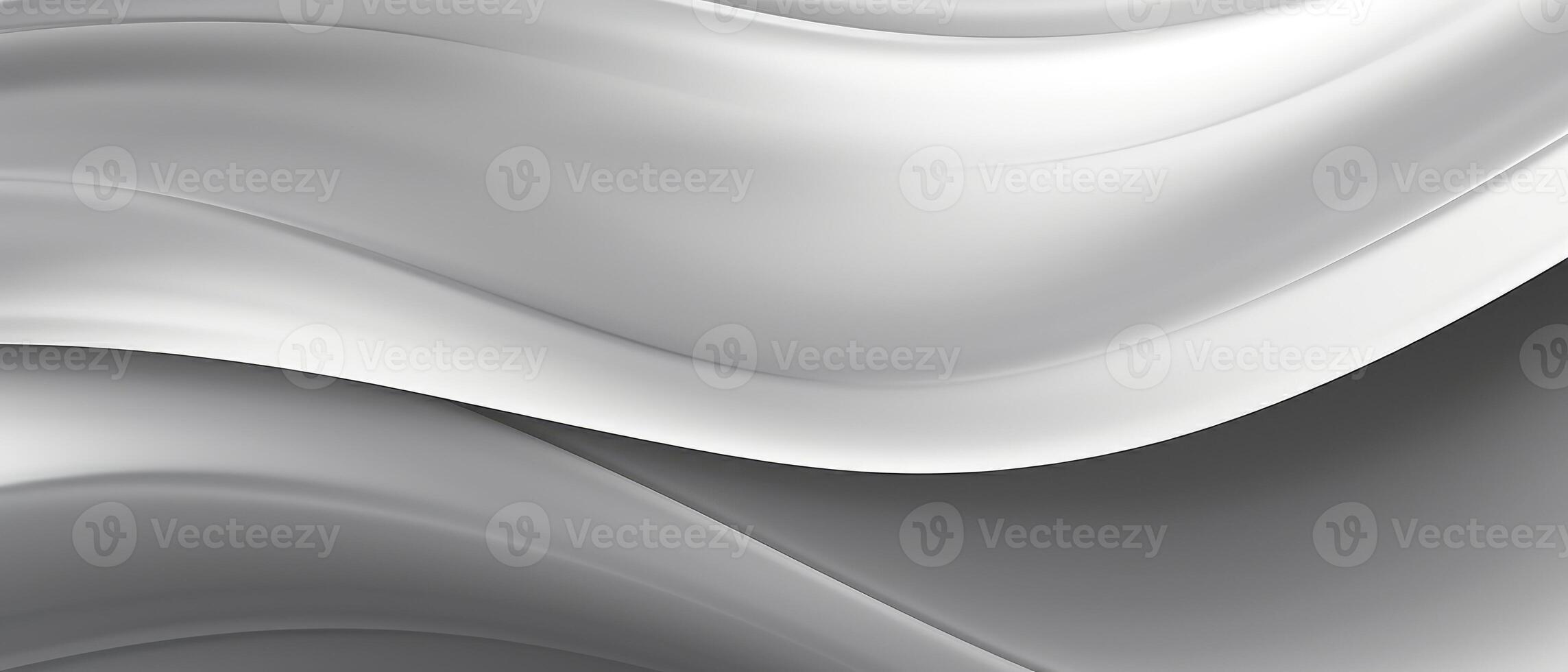 AI generated Elegance meets modernity with this abstract silver metallic metal waves texture, perfect for a striking background banner, Ai Generated. photo