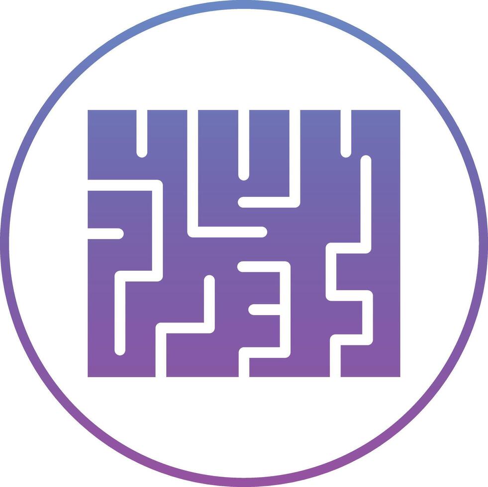 Maze Challenge Vector Icon