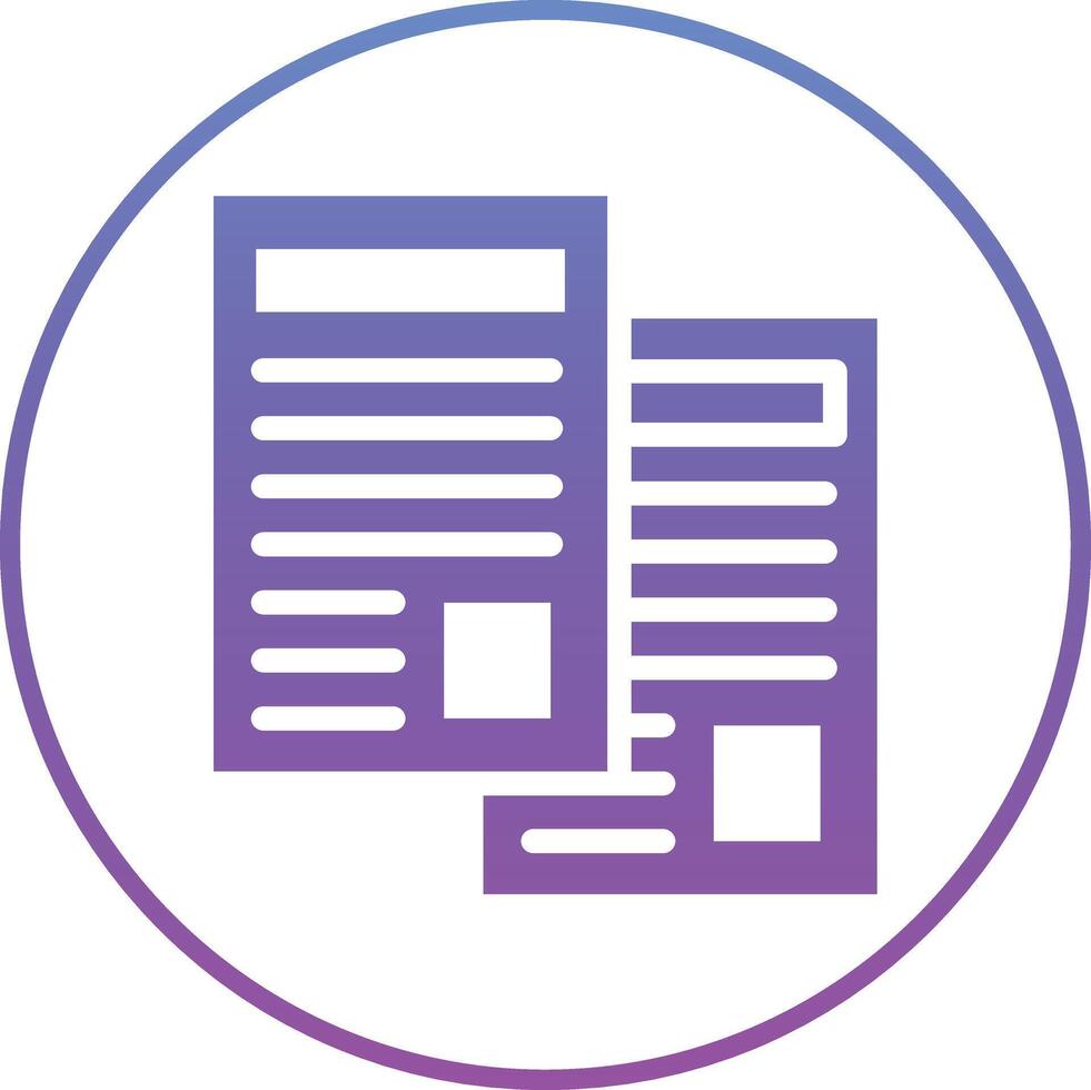 Duplicate Documents Vector Icon