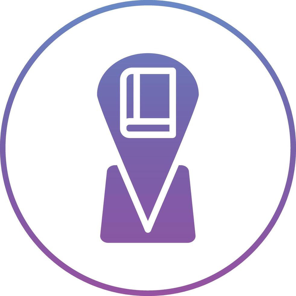 Library Location Vector Icon