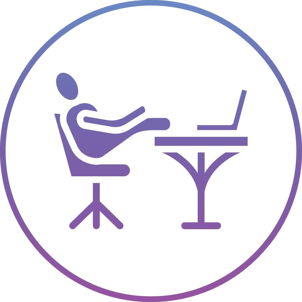 Relax Work Vector Icon