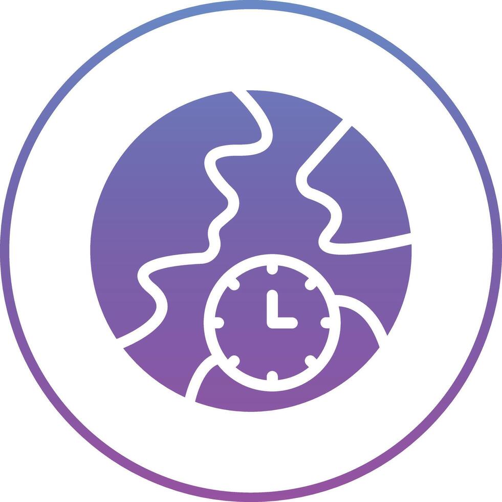 Time Zone Vector Icon