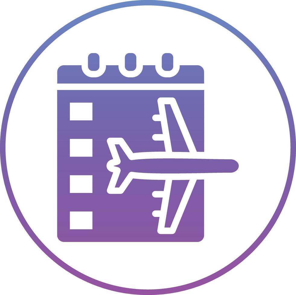 Travel Date Vector Icon