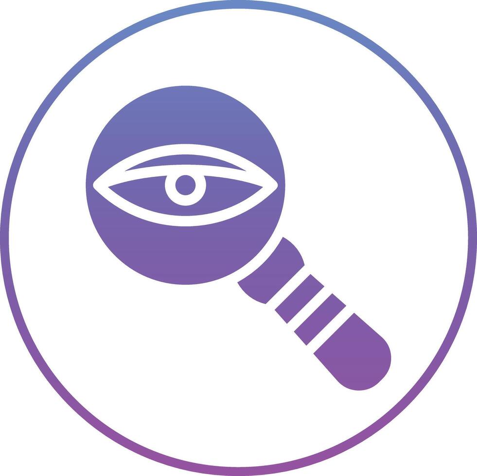 Eye Magnifier Vector Icon