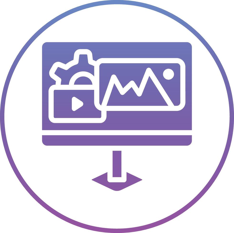 Content Management Vector Icon
