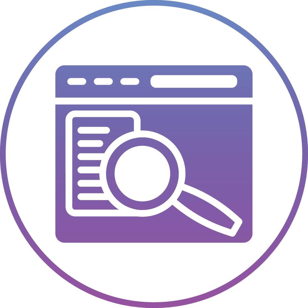 Content Search Vector Icon