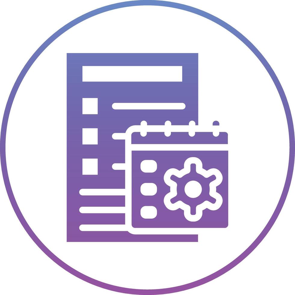 Tasks Schedule Vector Icon