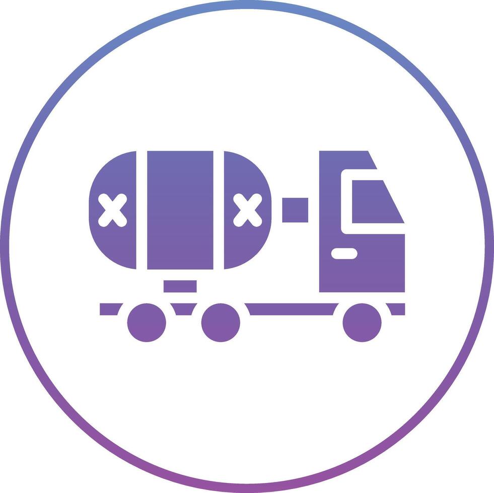 Oil Tanker Vector Icon