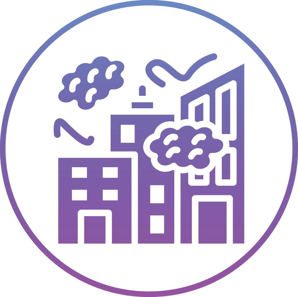 City Pollution Vector Icon