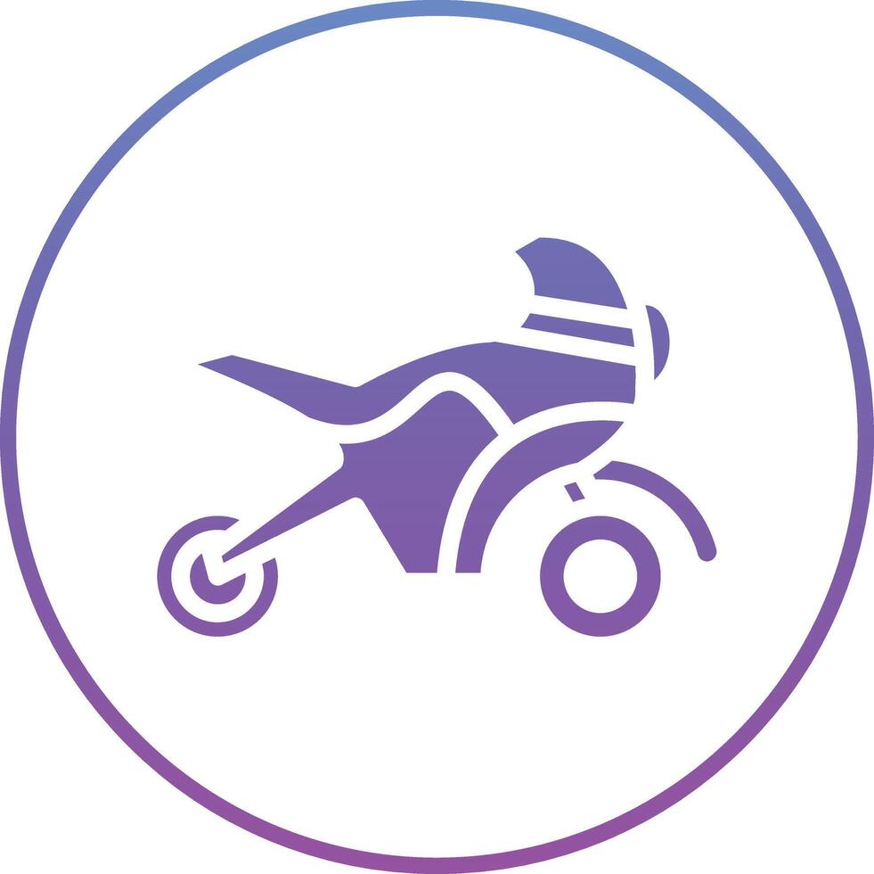 Race Bike Vector Icon