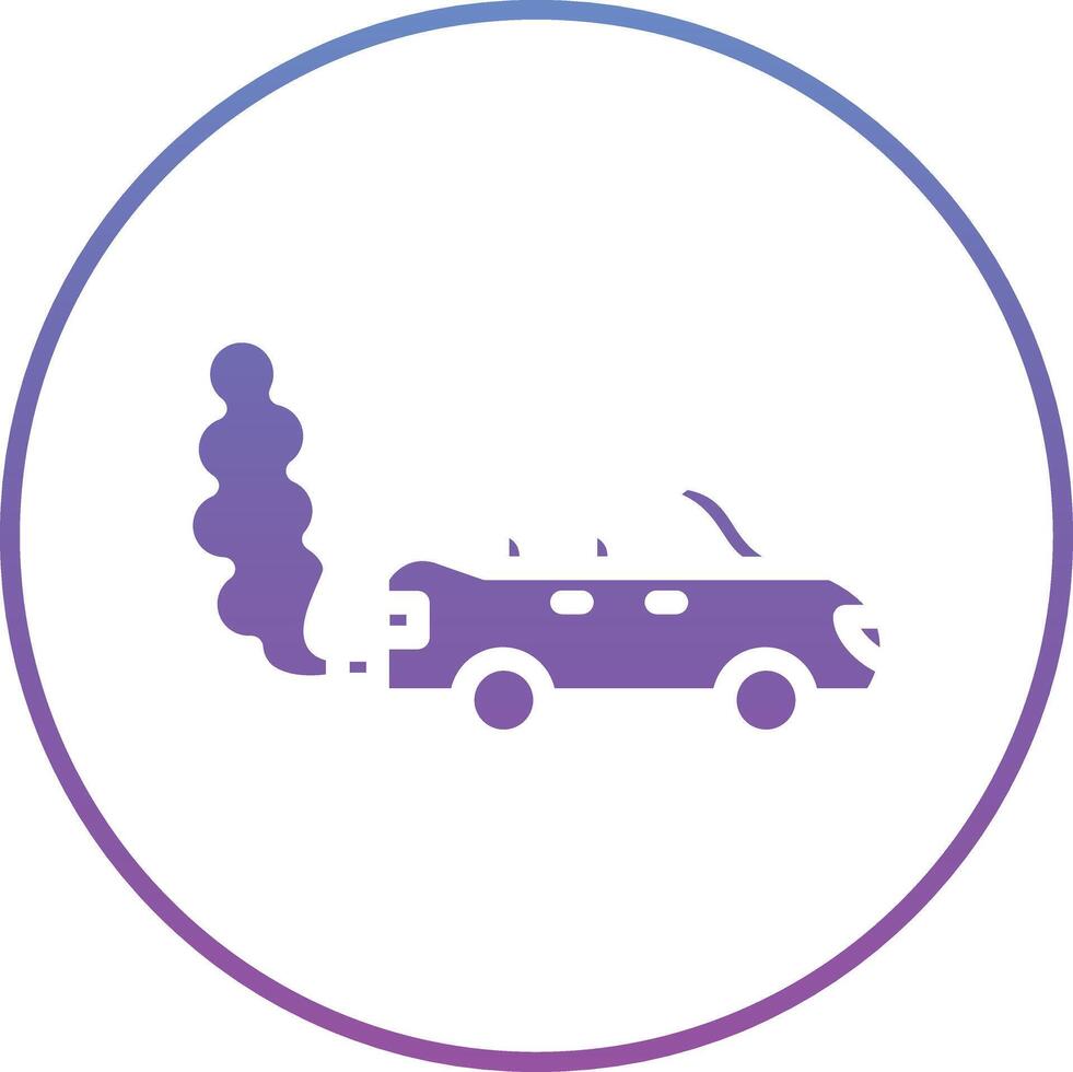 Car Pollution Vector Icon