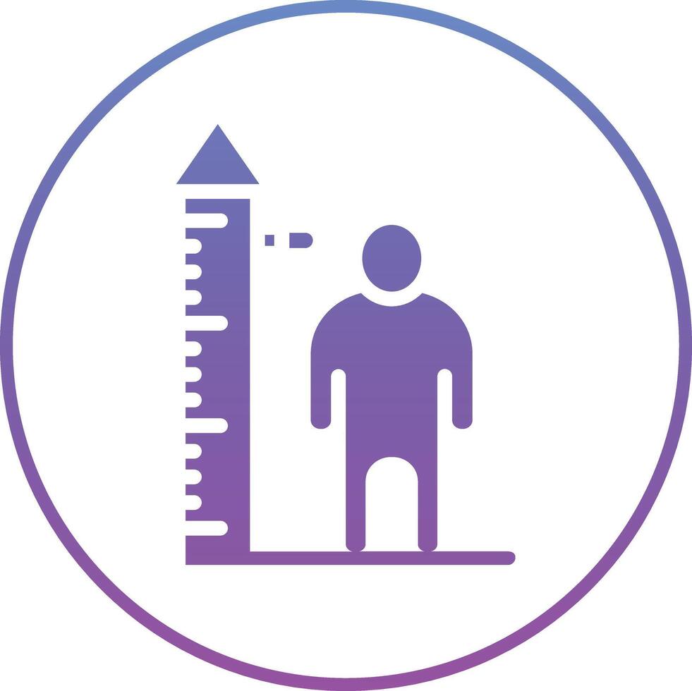 Height Check Vector Icon