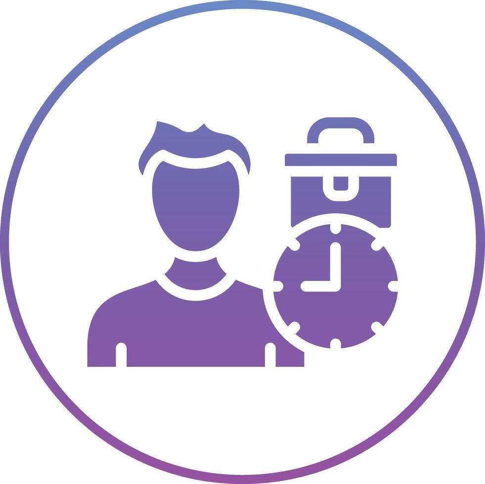 Work Time Vector Icon
