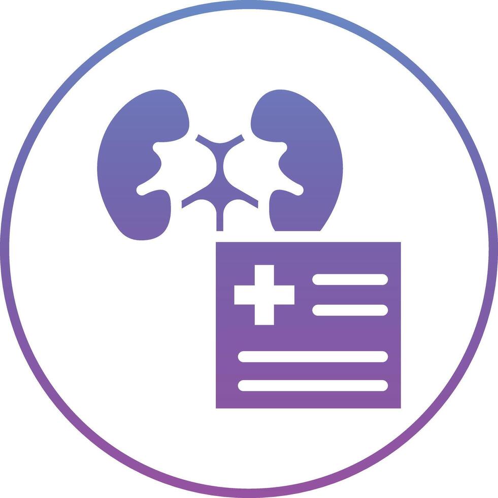 Kidney Checkup Vector Icon