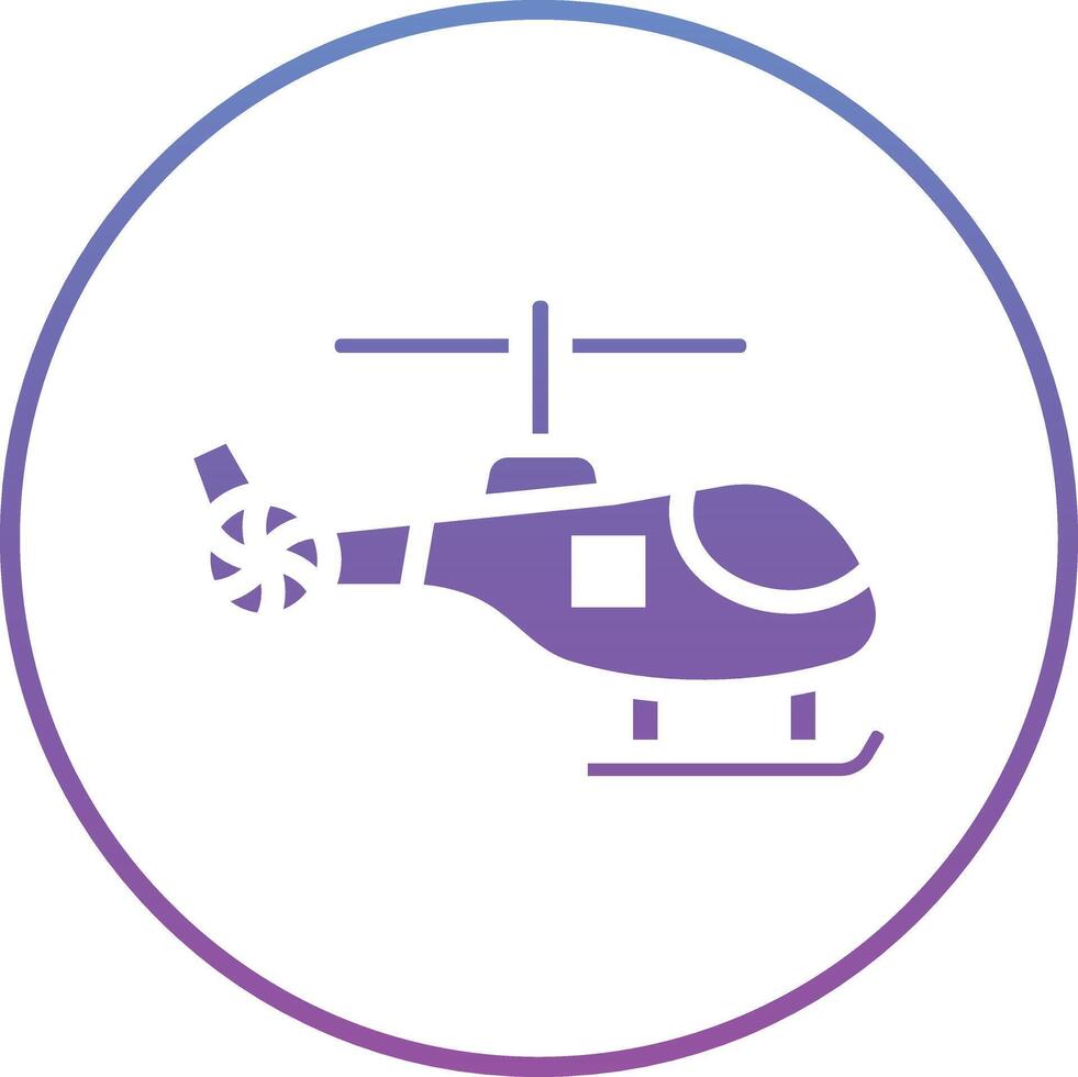 icono de vector de helicóptero