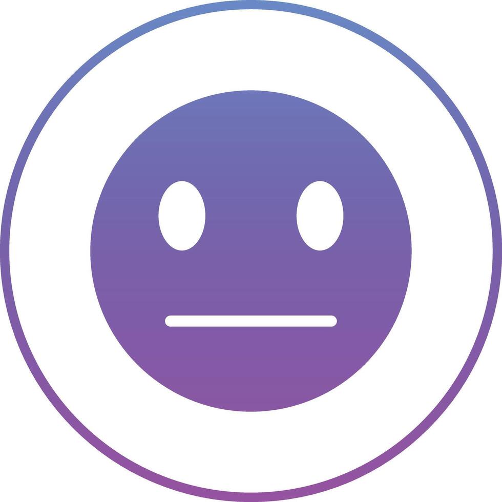 Expressionless Face Vector Icon