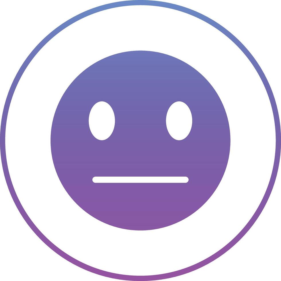 Expressionless Face Vector Icon