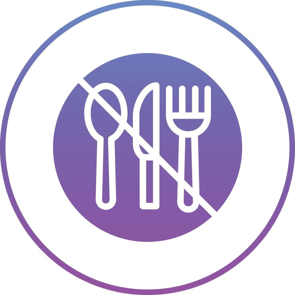 No Eating Vector Icon