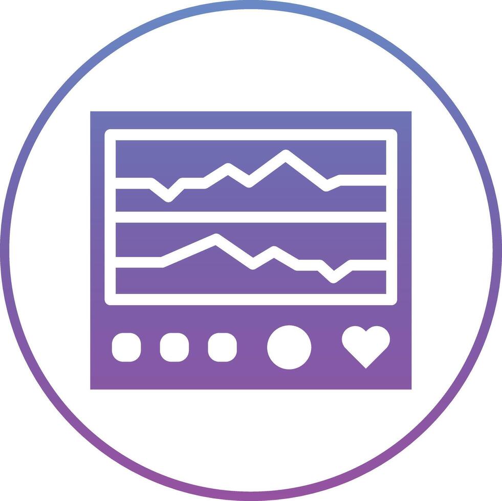 Electrocardiogram Vector Icon
