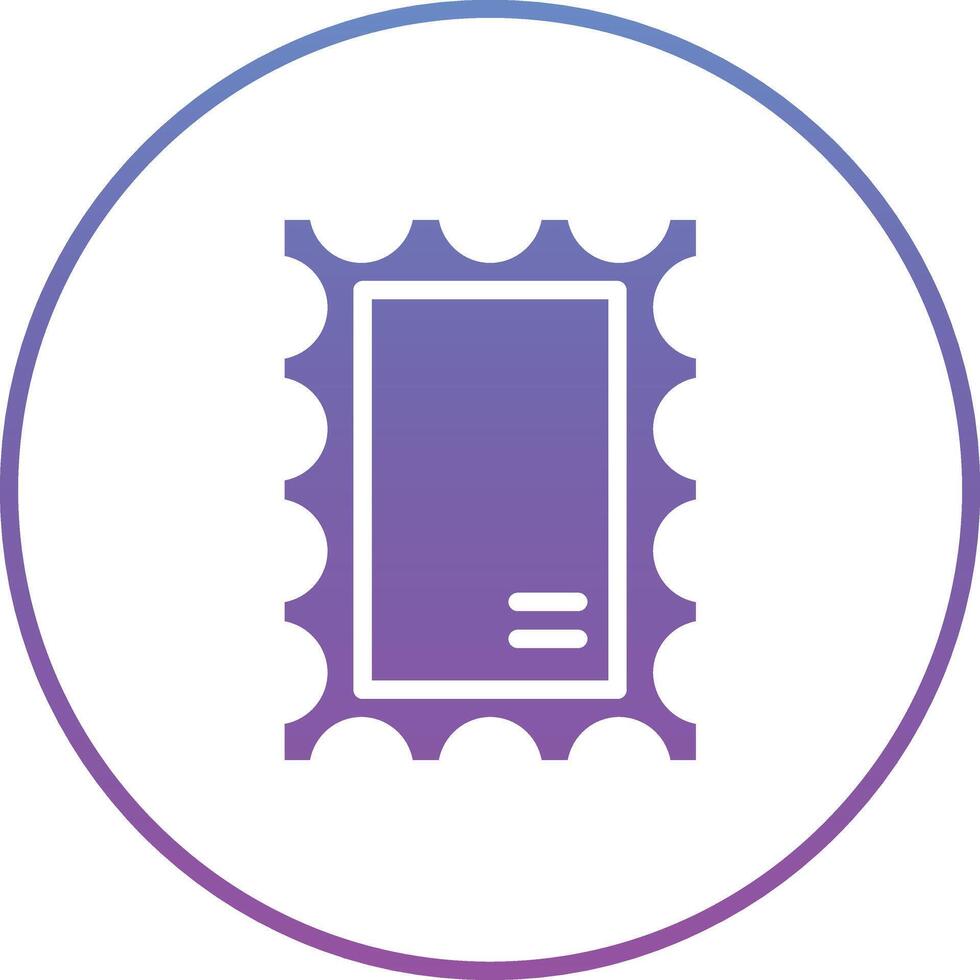 Post Stamp Vector Icon