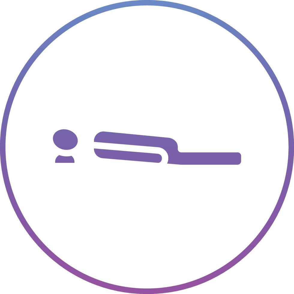 Lying Down Vector Icon