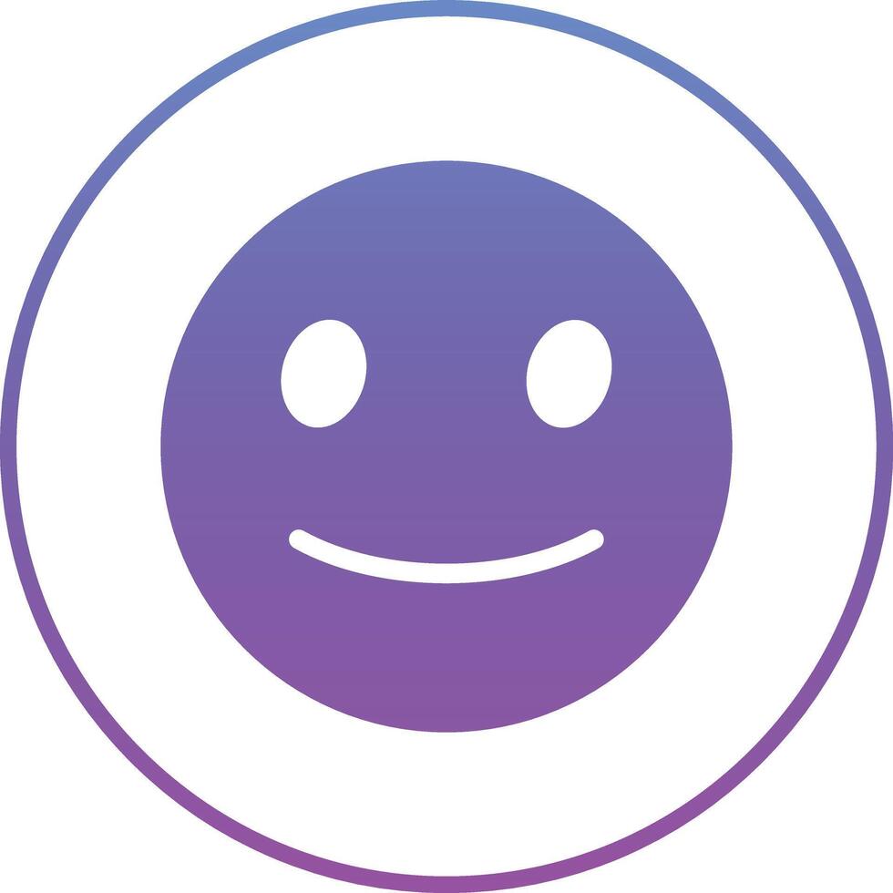 Slightly Smiling Face Vector Icon