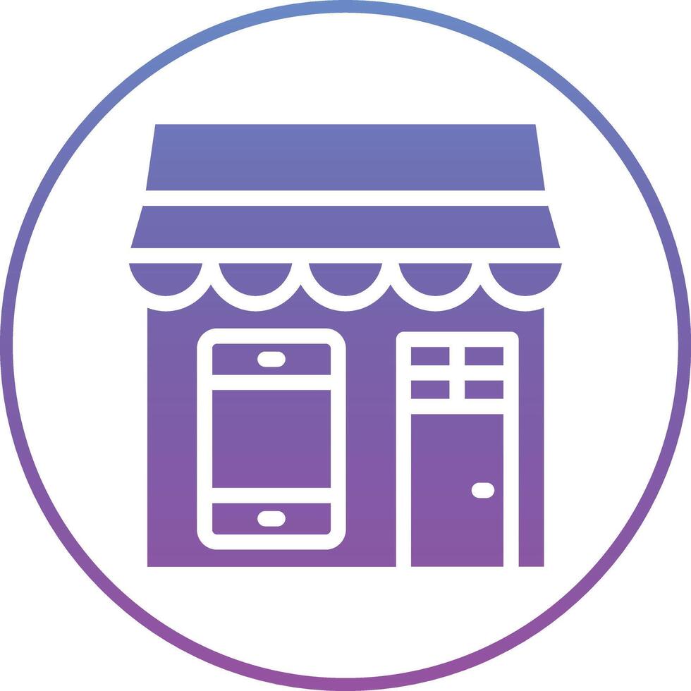 Mobile Shop Vector Icon