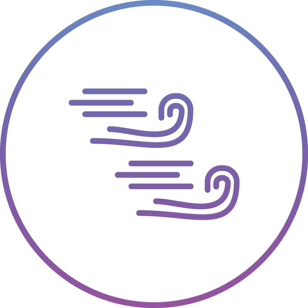 Windy Vector Icon