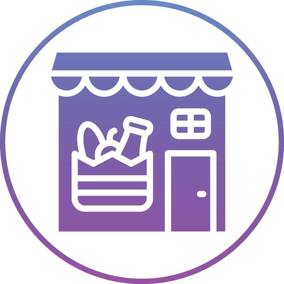 Groceries Store Vector Icon