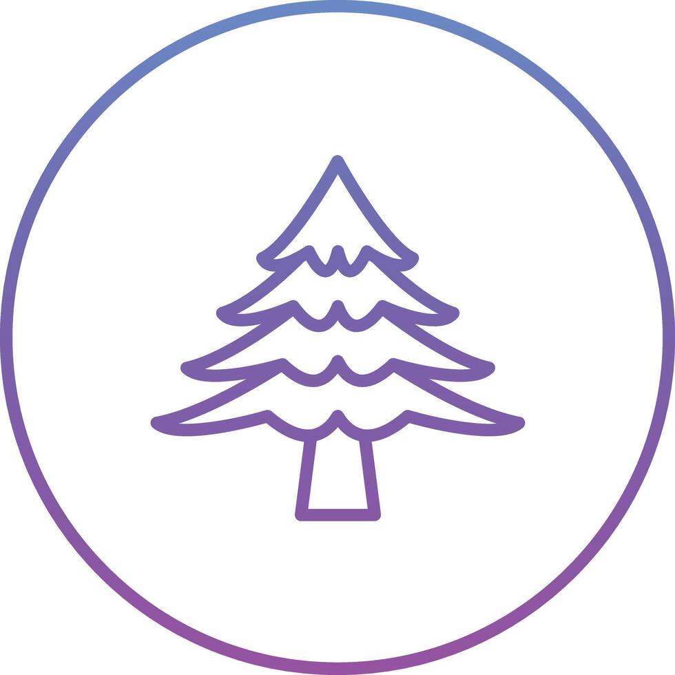 icono de vector de árbol de pino