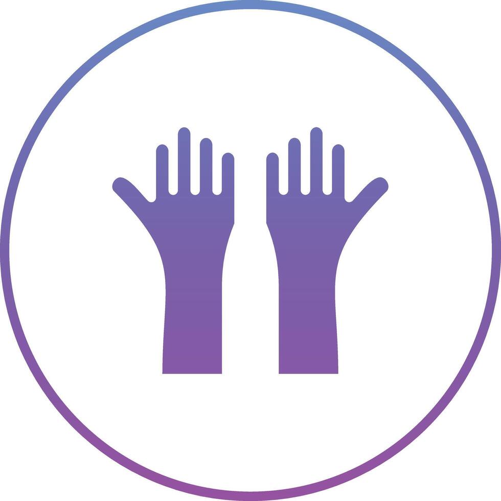 Raise Hand Vector Icon