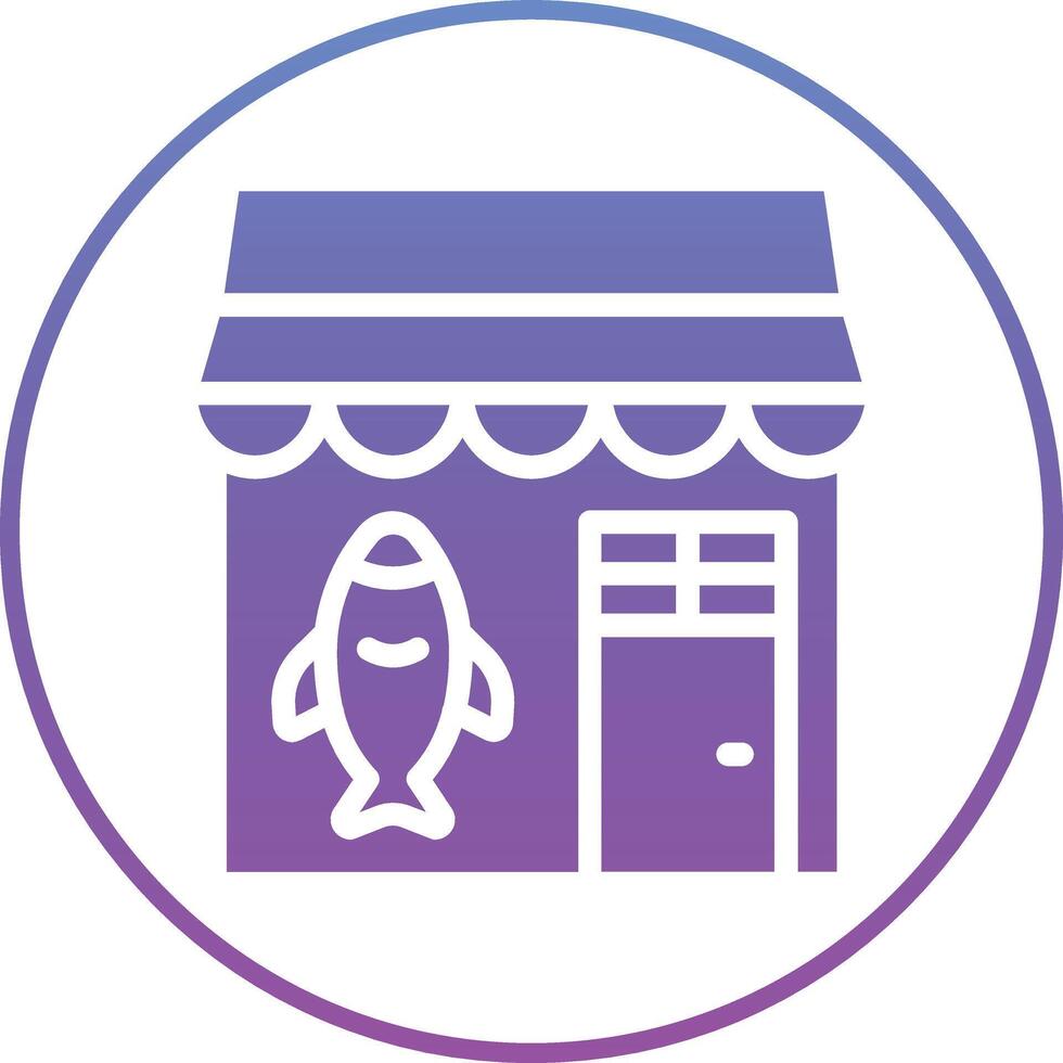 Fish Shop Vector Icon