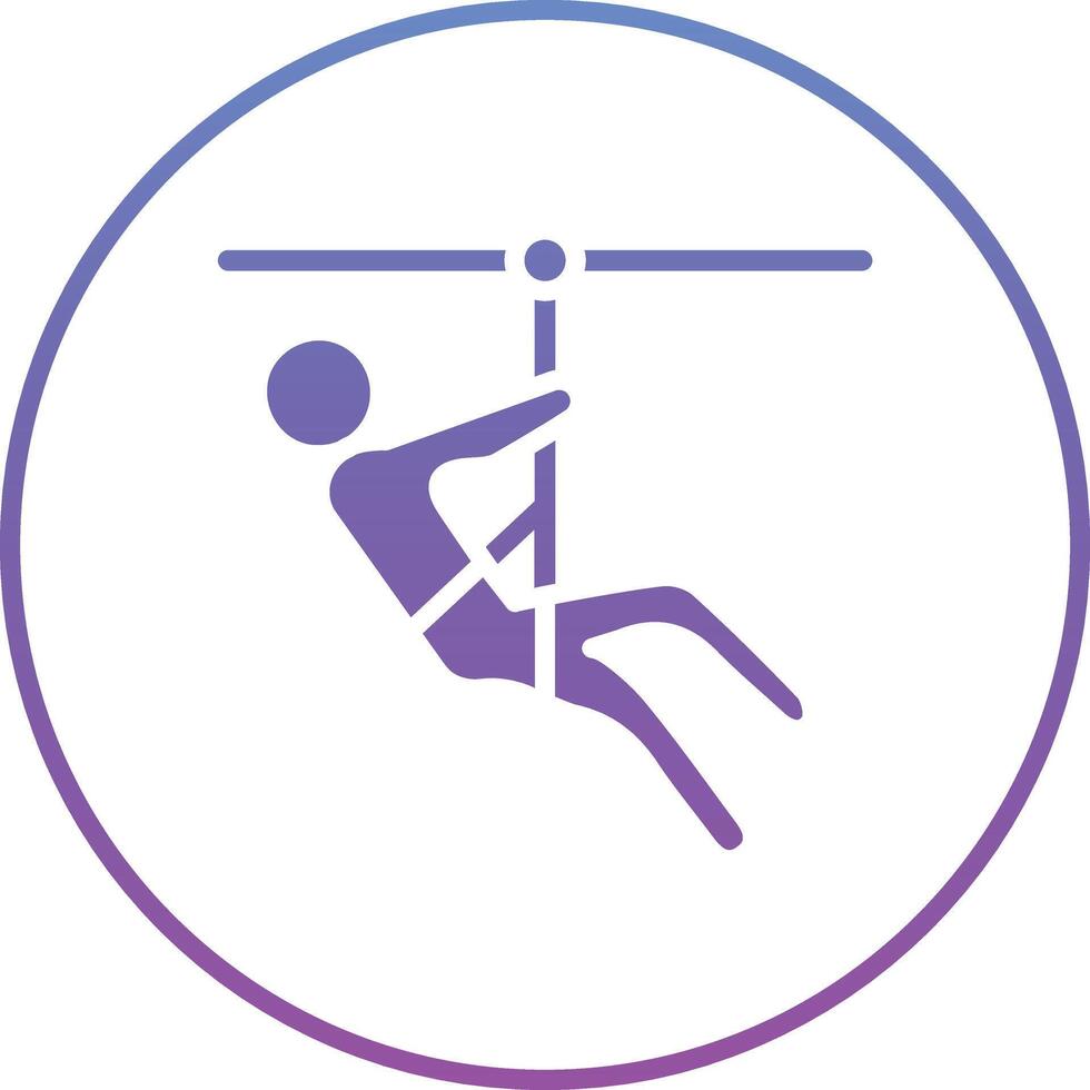 Zipline Vector Icon