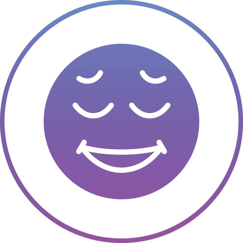 Relieved Face Vector Icon