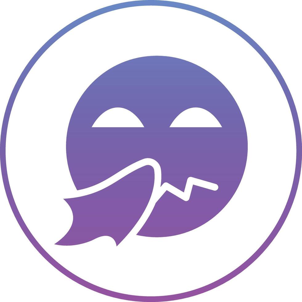 Sneezing Face Vector Icon