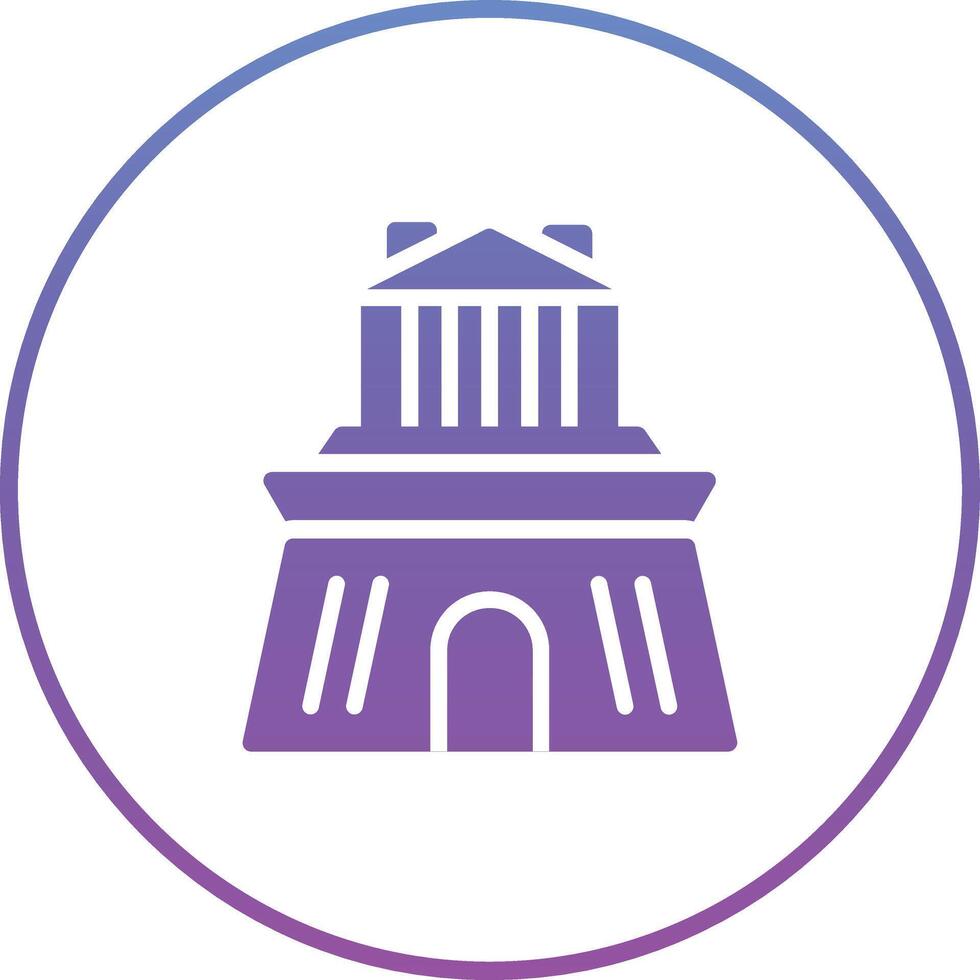 Halicarnassus Mausoleum Vector Icon
