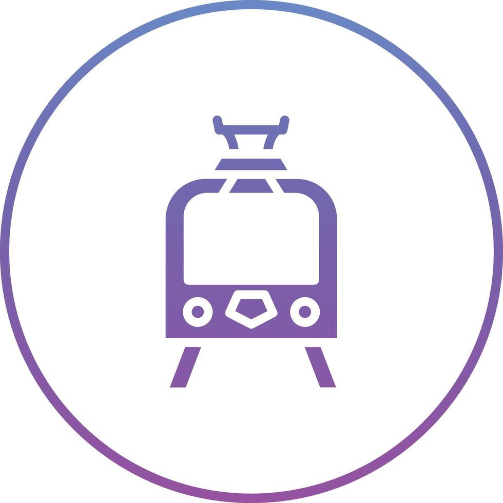 Tramcar Vector Icon